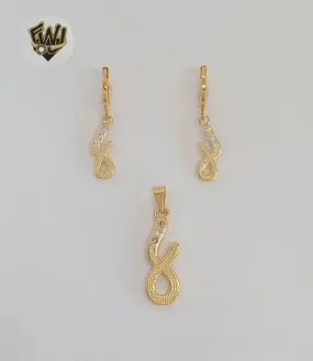 (1-6062-1) Gold Laminate - Infinity Zircon Set - BGF