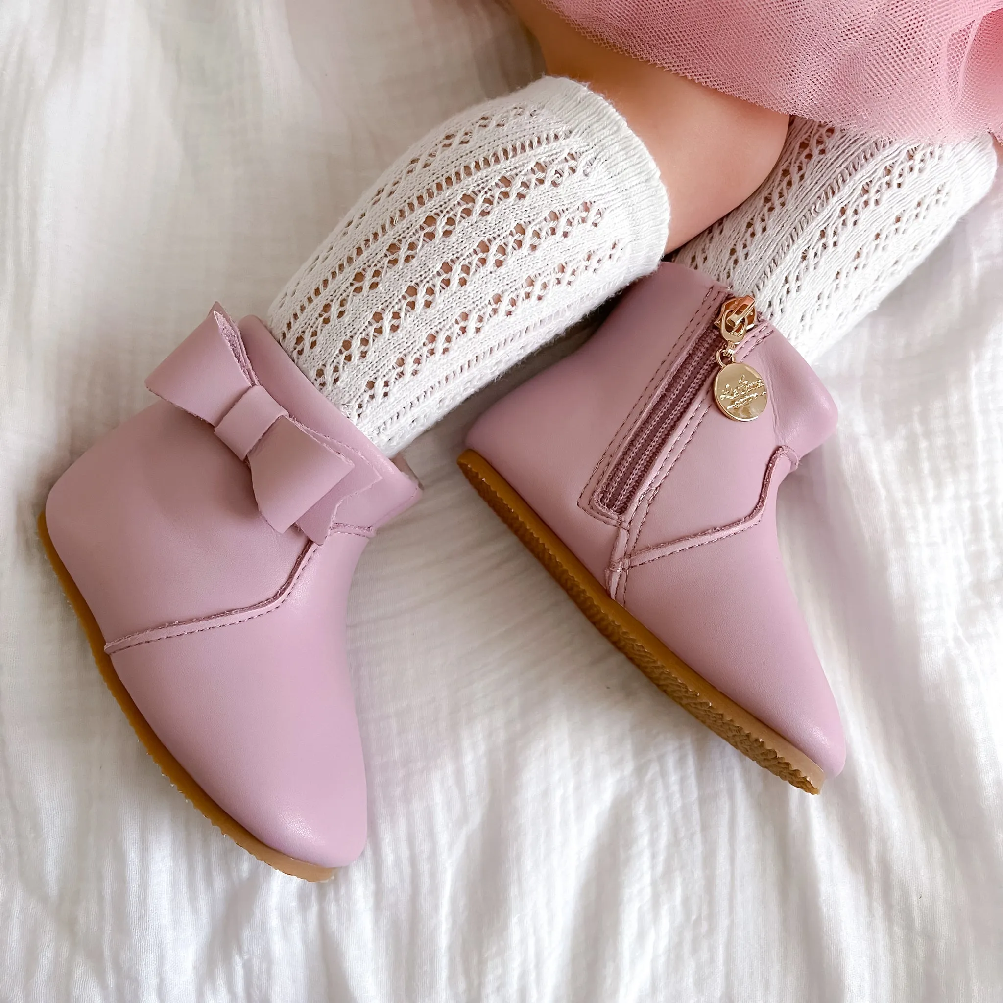 Ankle Boots - Lavender Rose