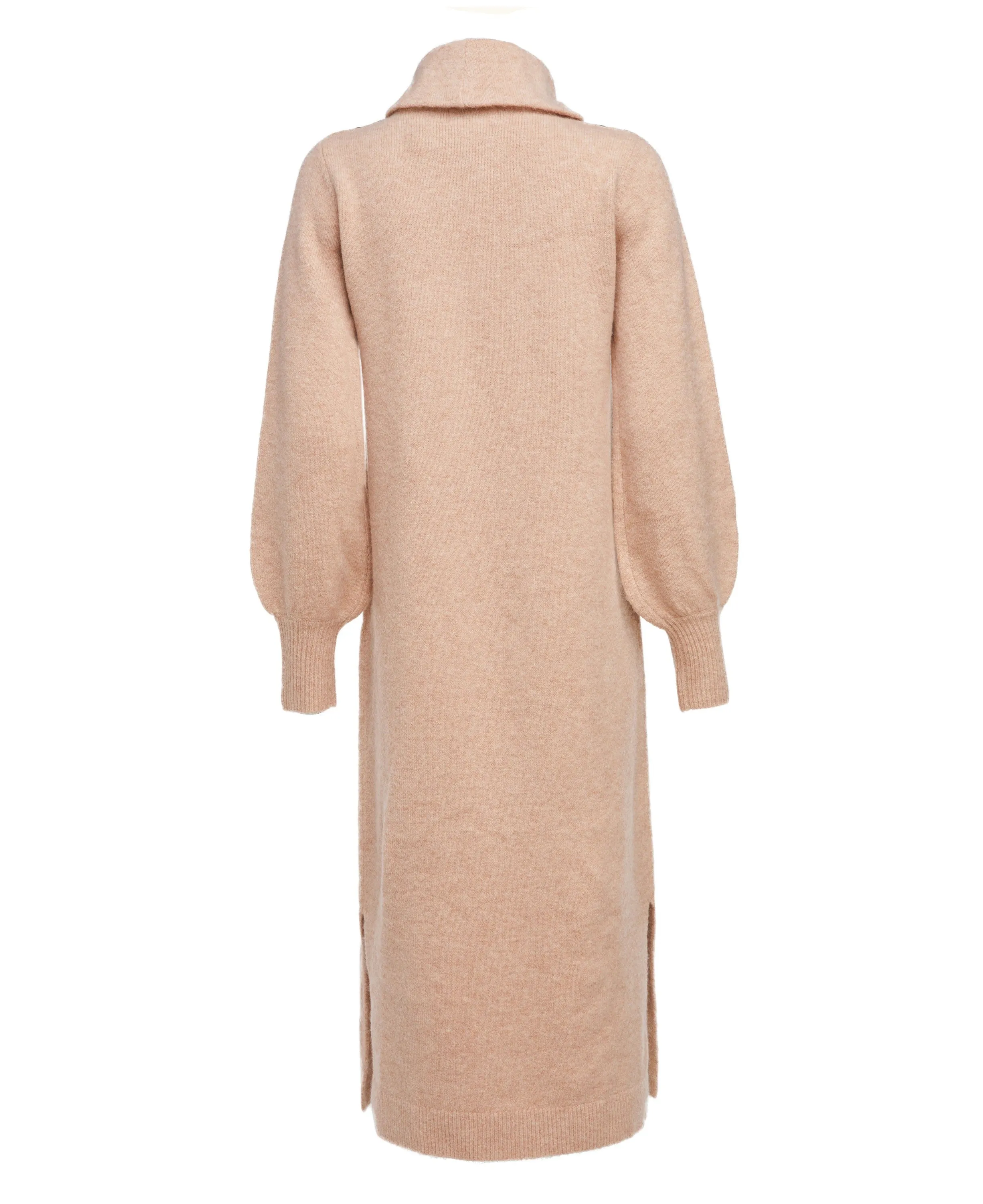 Berkeley Roll Neck Dress - Camel