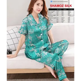 Best Comfortable Ladies Nightwear Shirt Pajamas| Two-Piece Dress