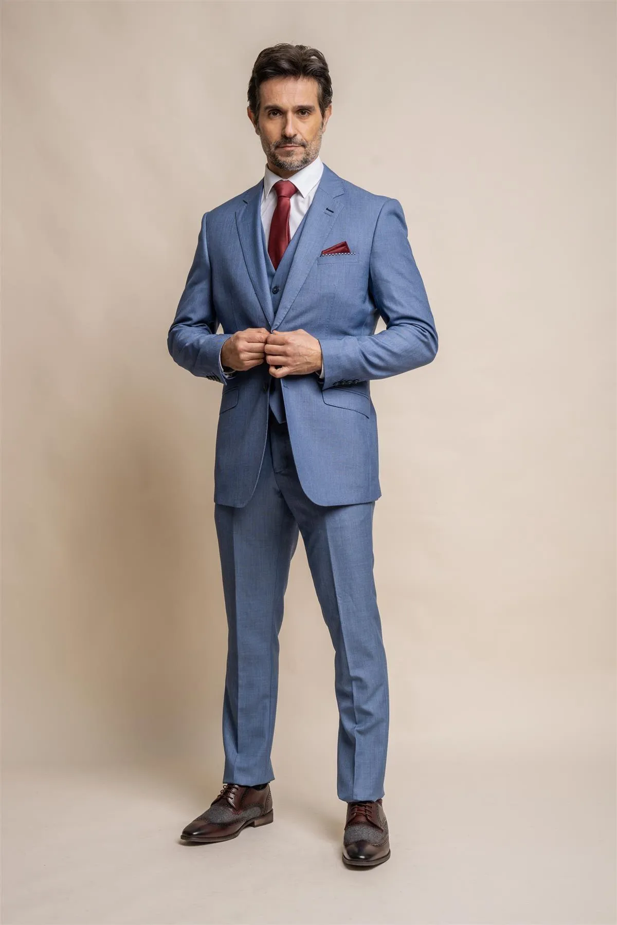 Blue Jay Short Three Piece Suit