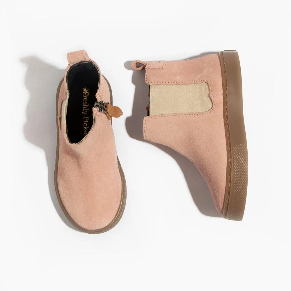 Blush Suede Chelsea Boot Sneaker