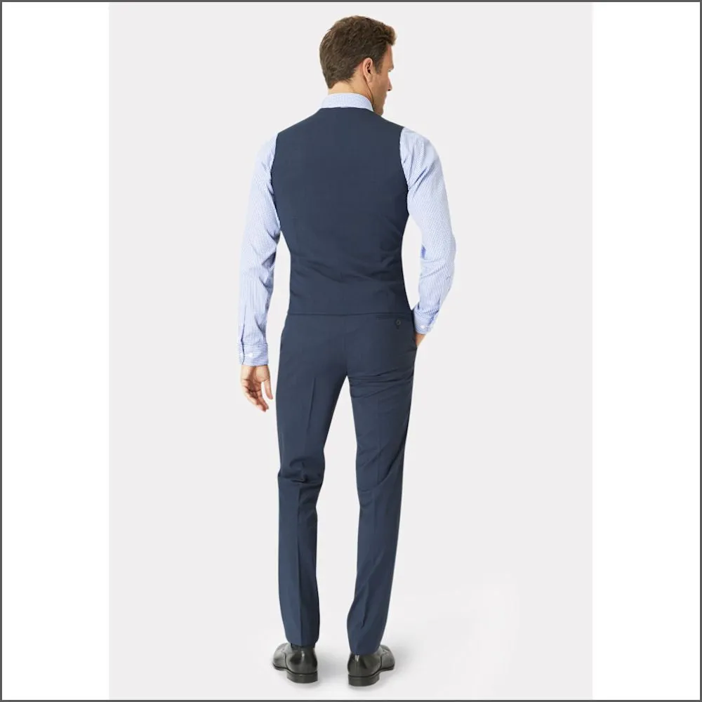 Brook Taverner Cassino Navy Check Washable Suit***