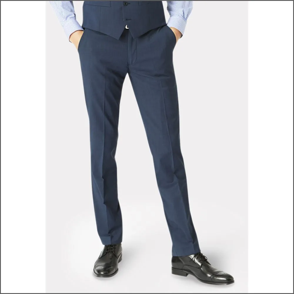 Brook Taverner Cassino Navy Check Washable Suit***