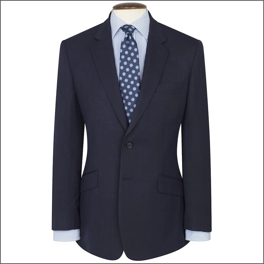 Brook Taverner Dawlish Navy Birdseye Super 110's Suit<><>