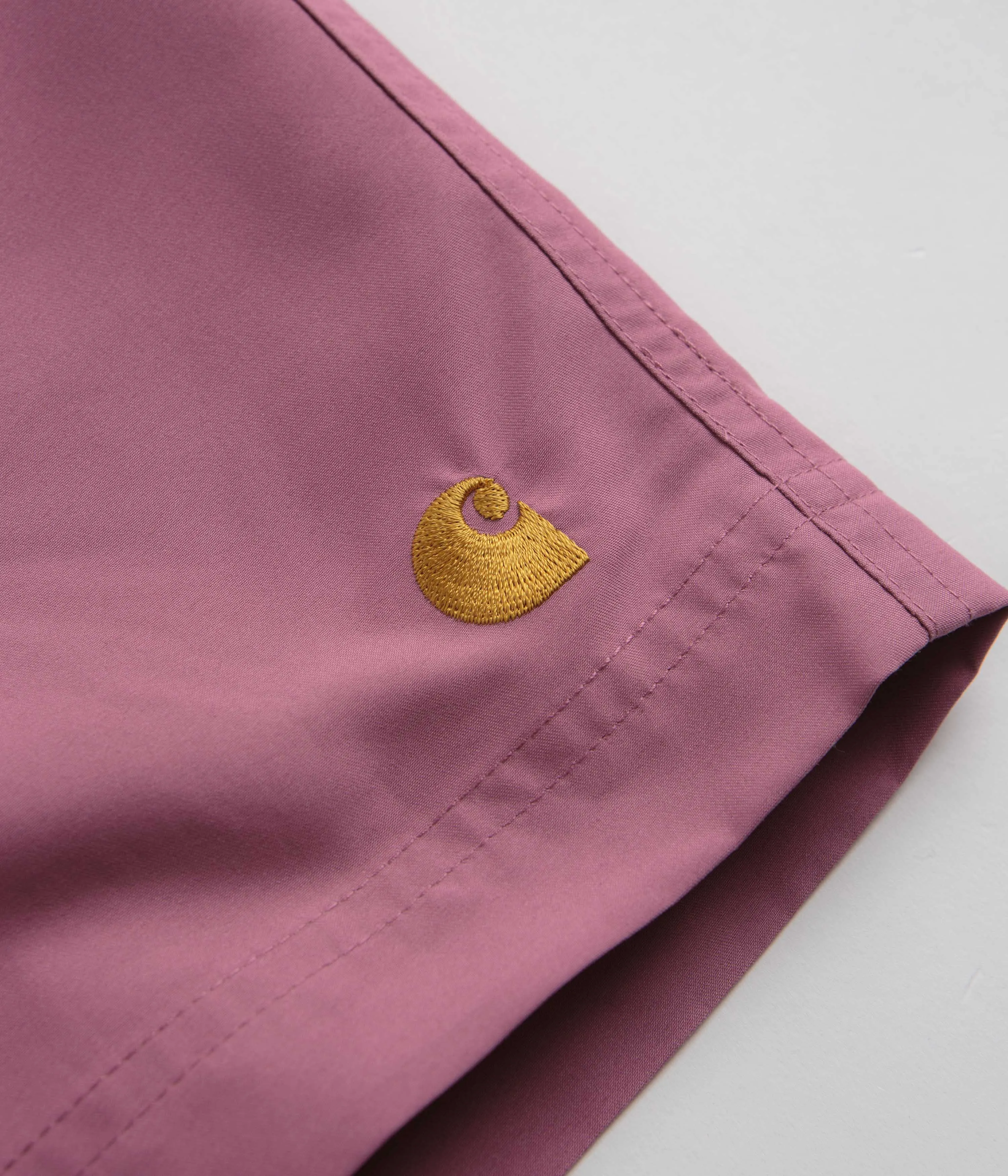 Carhartt Chase Swim Trunks - Magenta / Gold