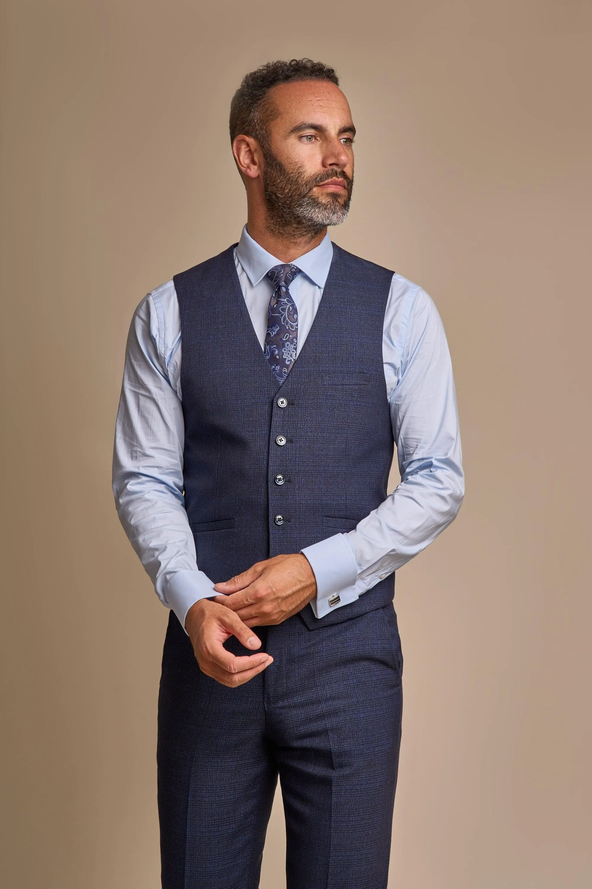 Caridi Navy Three Piece Suit