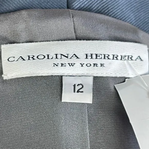 Carolina Herreranavy beaded button jacket and skirt