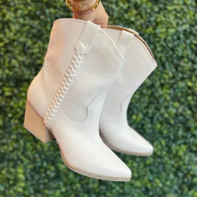 Cassidy Western White Dolce Vita Bootie