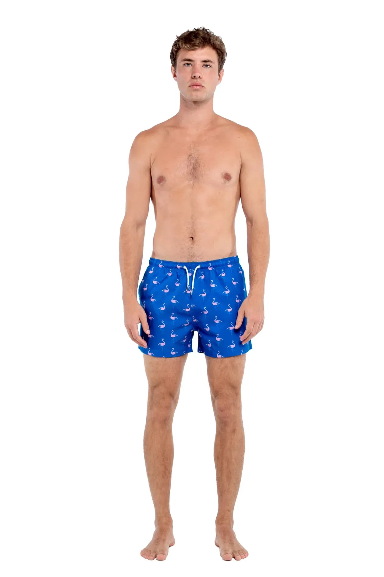 Classic Swim Trunks (Crazy Flamingo)