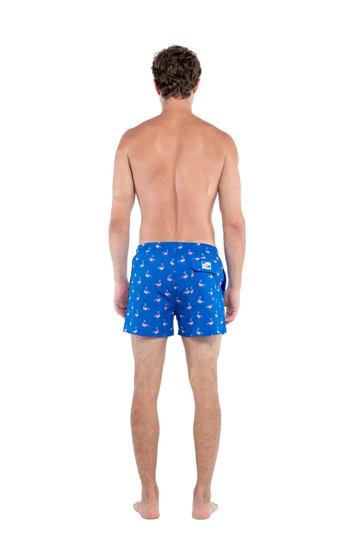 Classic Swim Trunks (Crazy Flamingo)