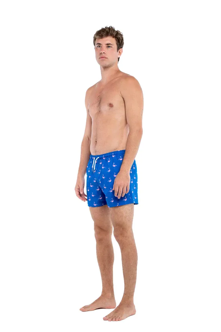 Classic Swim Trunks (Crazy Flamingo)