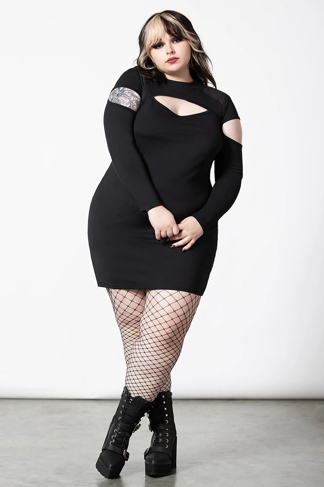 Cosmic Shift Long Sleeve Dress [PLUS]