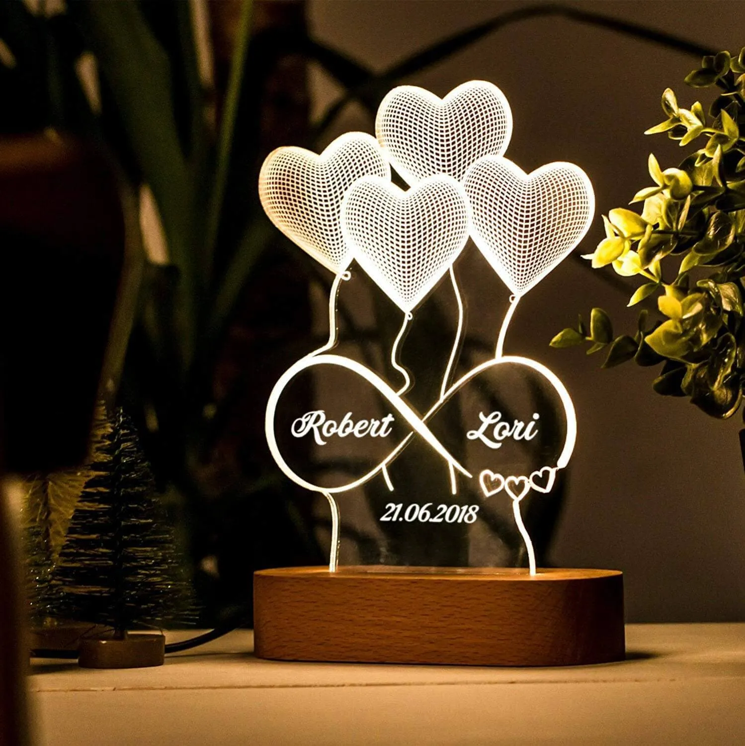 Customised Illusion night lamp