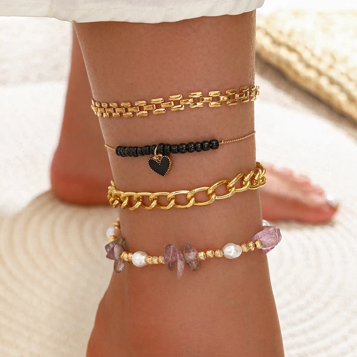 Cute Boho Anklet Sets