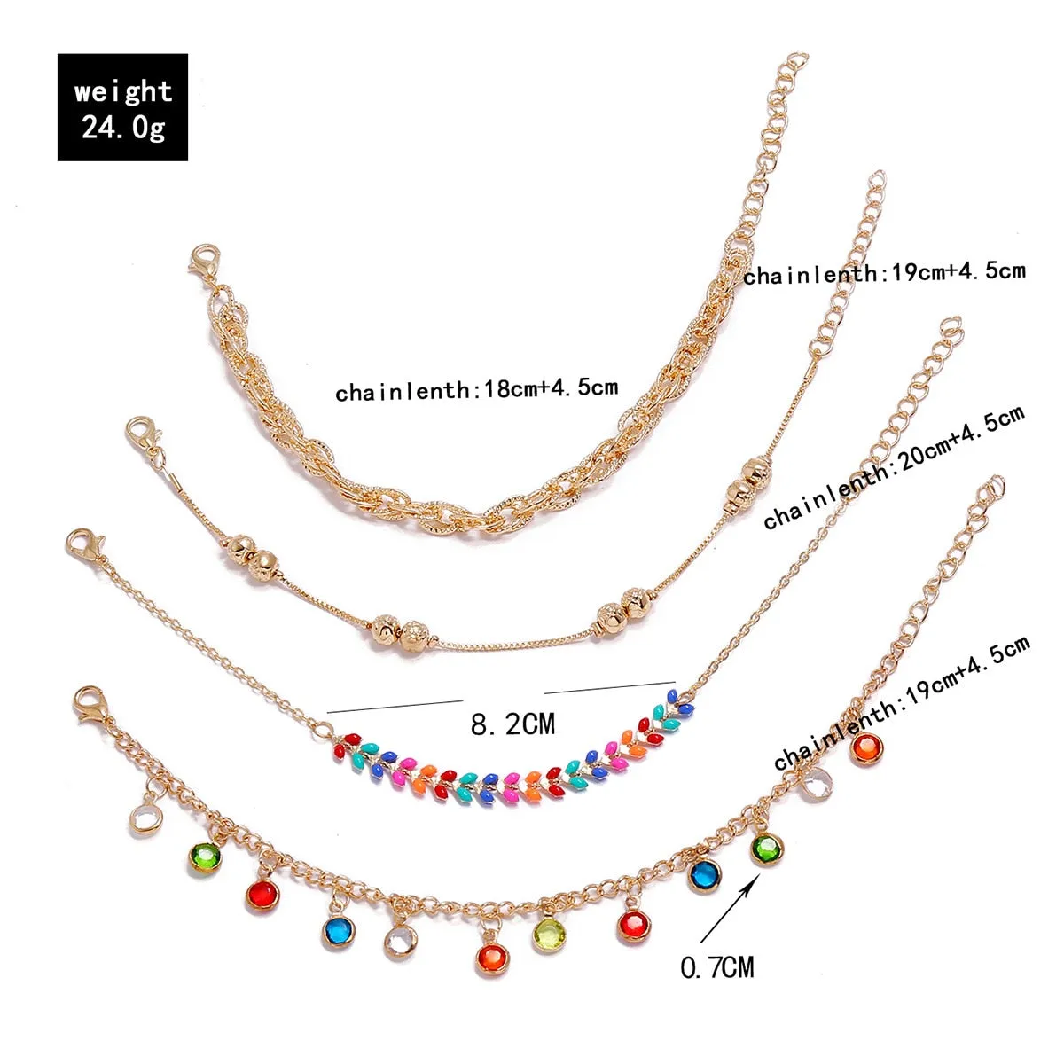 Cute Boho Anklet Sets