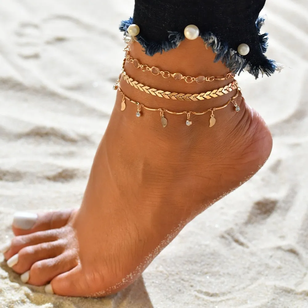 Cute Boho Anklet Sets