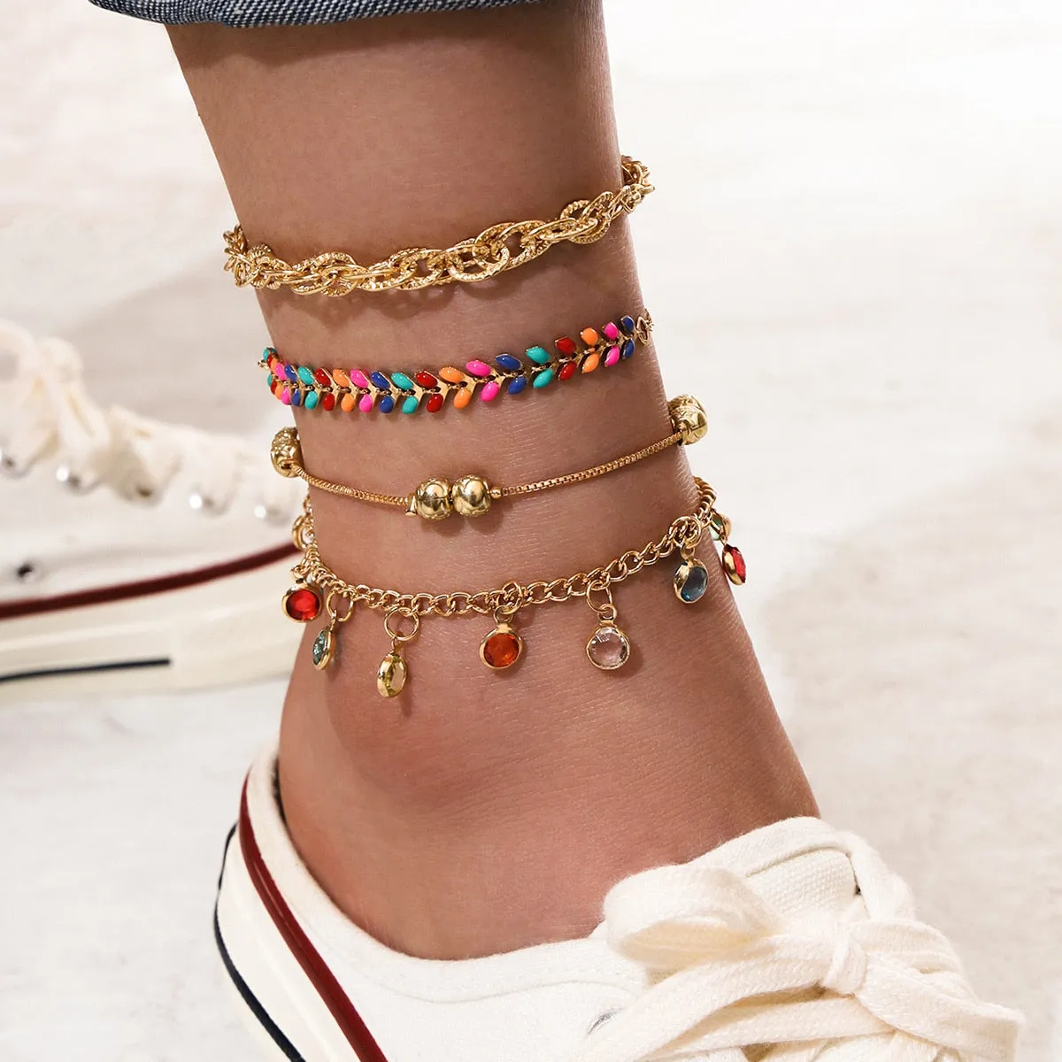 Cute Boho Anklet Sets