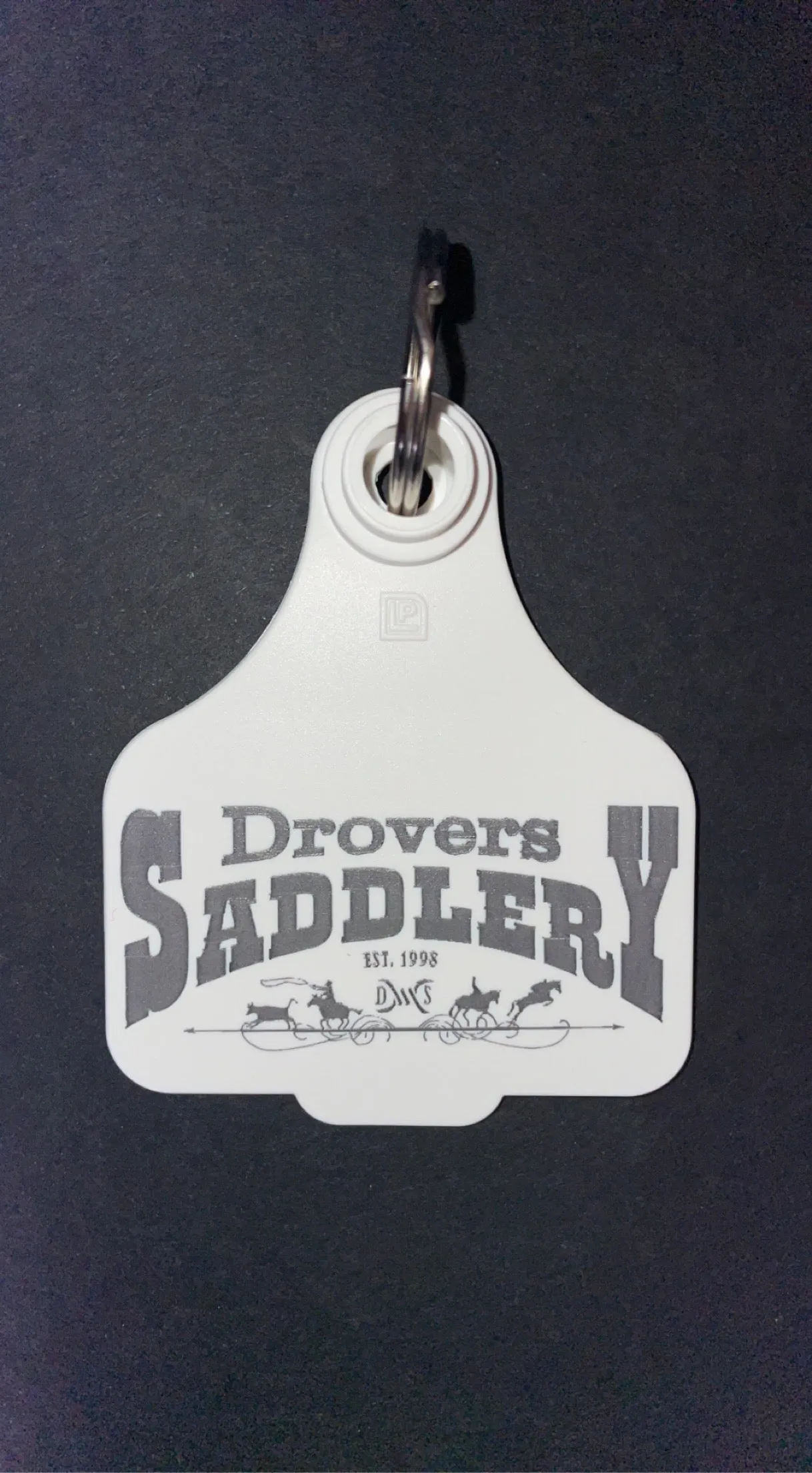 Drovers Saddlery Cattle Tag Keyring