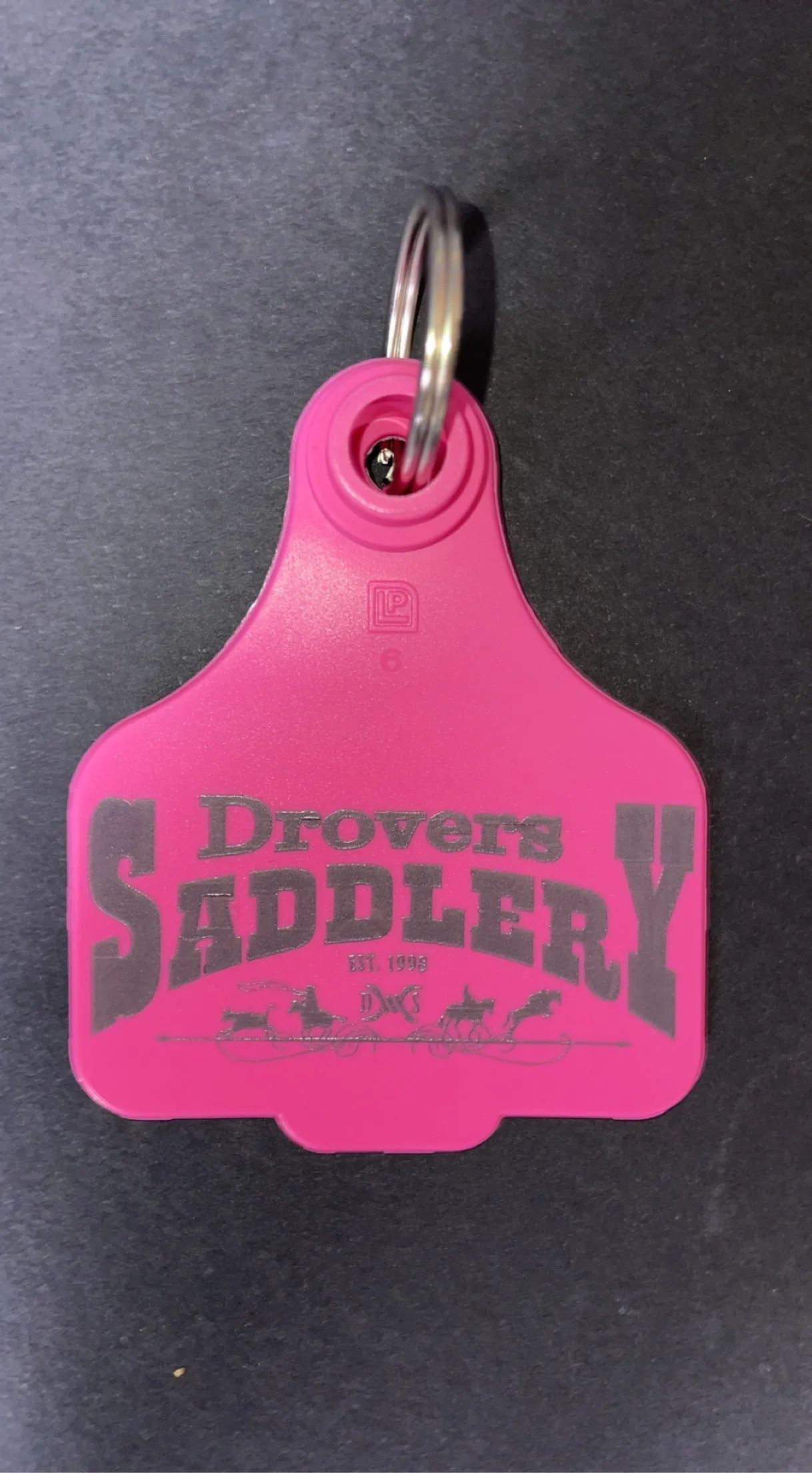 Drovers Saddlery Cattle Tag Keyring