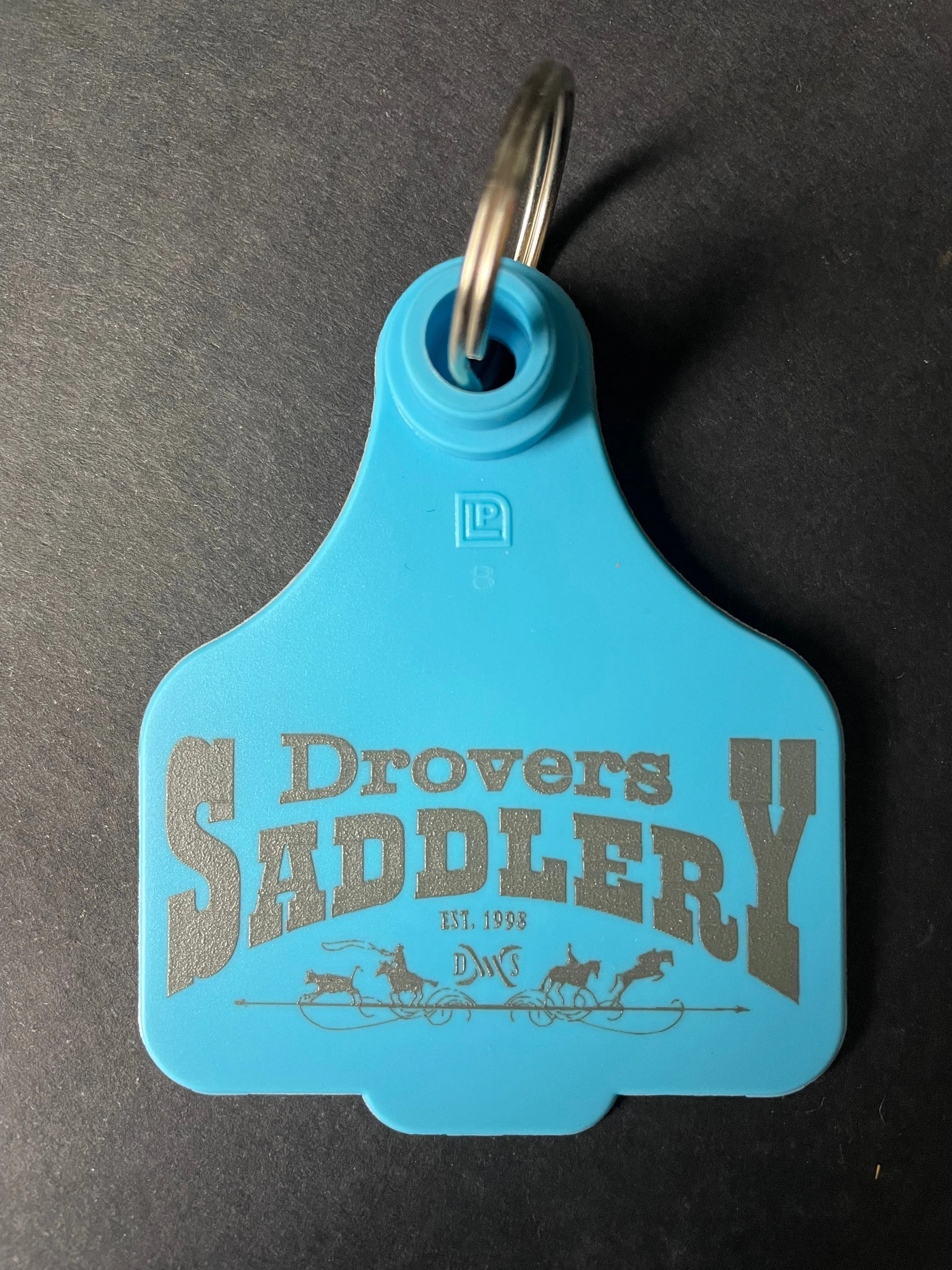 Drovers Saddlery Cattle Tag Keyring