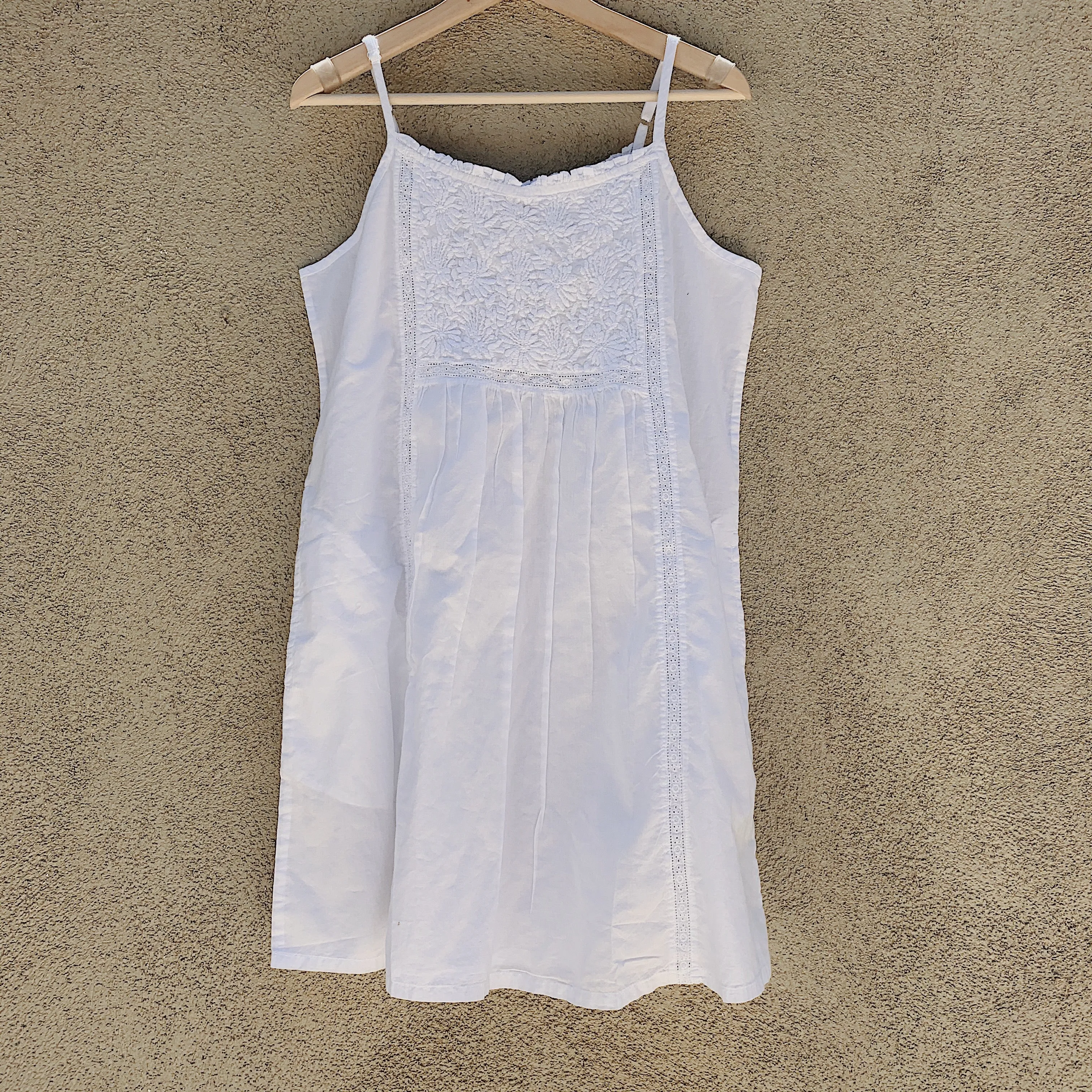 Embroidered Bib Chemise