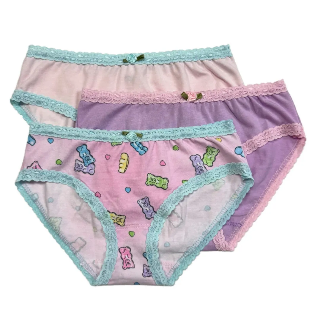 Esme 3pc Panty Set - Candy Bear