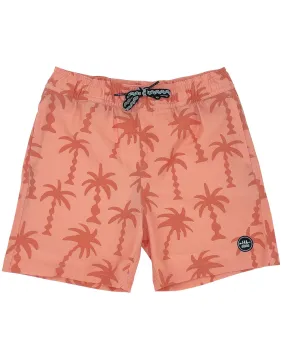 Feather 4 Arrow Wavy Palm Volley Trunk - Papaya