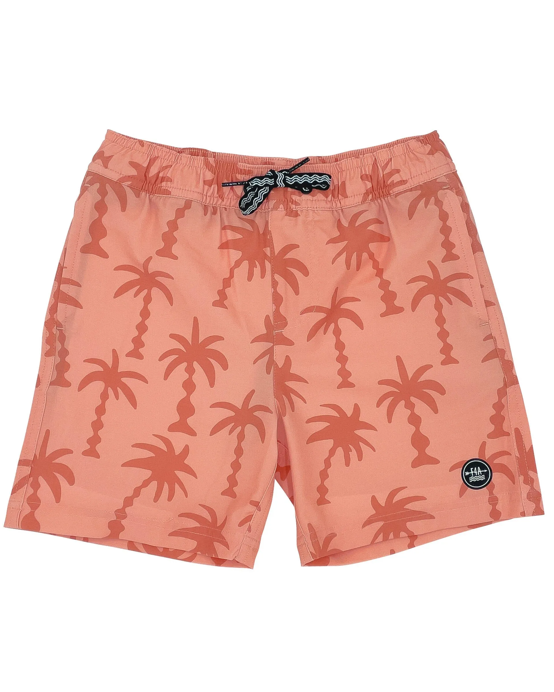 Feather 4 Arrow Wavy Palm Volley Trunk - Papaya