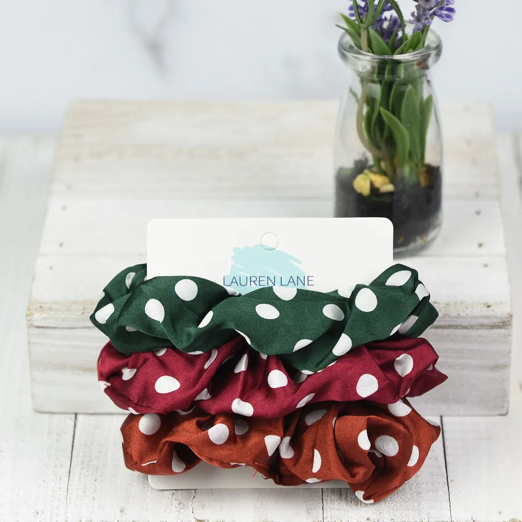 Hair Scrunch Set in Polka Dot