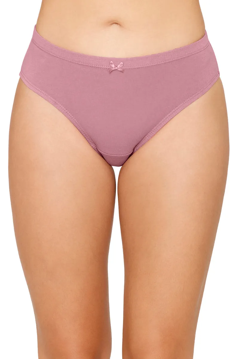 Inner Elastic Solid Mid Rise Bikini Panty (Pack of 3)