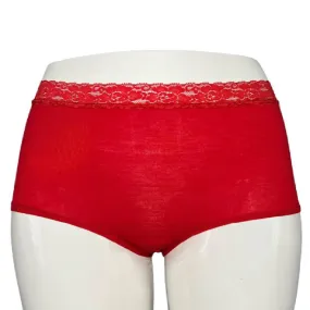 Ladies Cotton Red Underwear Women Brief Cotton Full Brief Panty Ladies Cotton Boyshorts