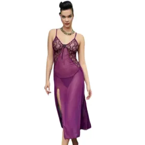 Ladies Hot Transparent Nighty Sexy Women Nightdress Bridal Long Nightwear