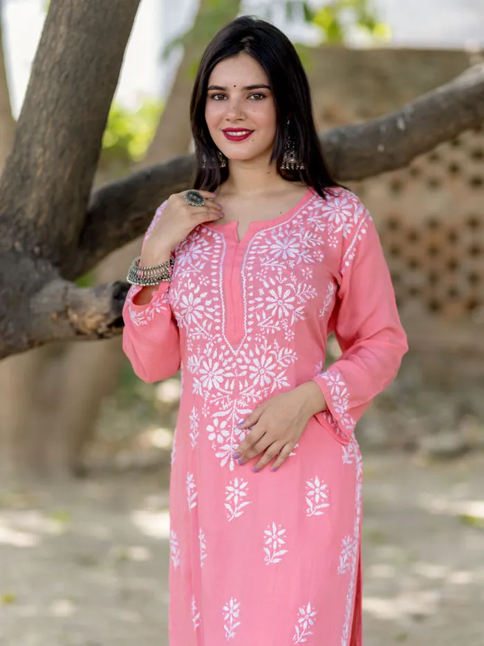 Lali Chikankari Kurti Sets