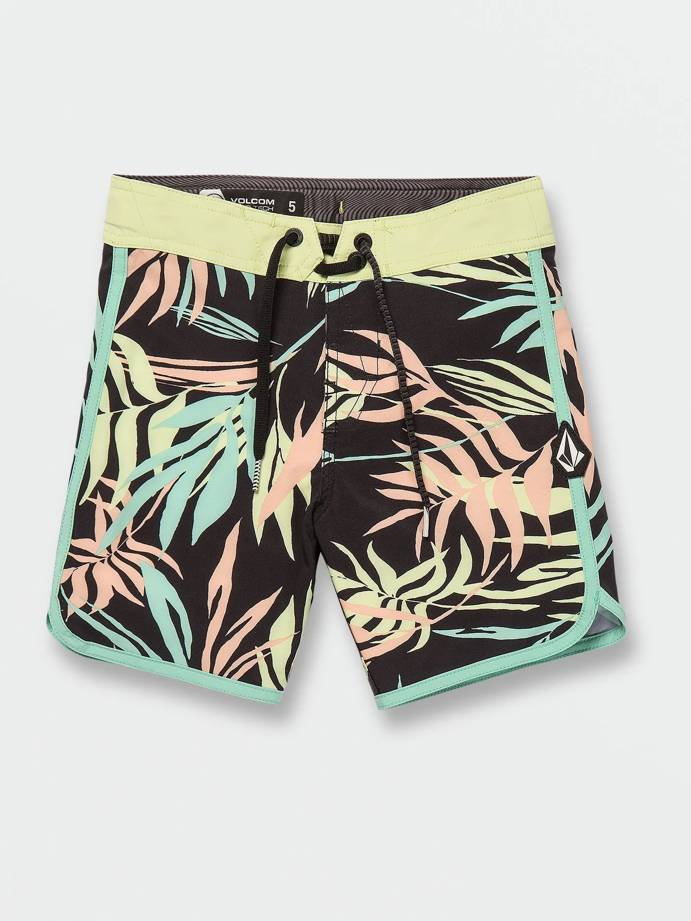 Little Boys Bleeding Leaf Mod-Tech Trunks - Black