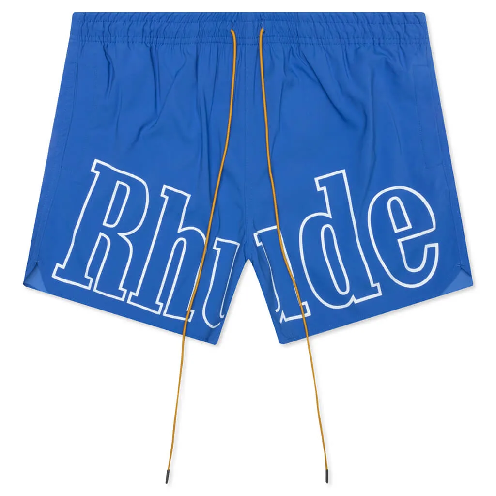 Logo Swim Trunks - Blue