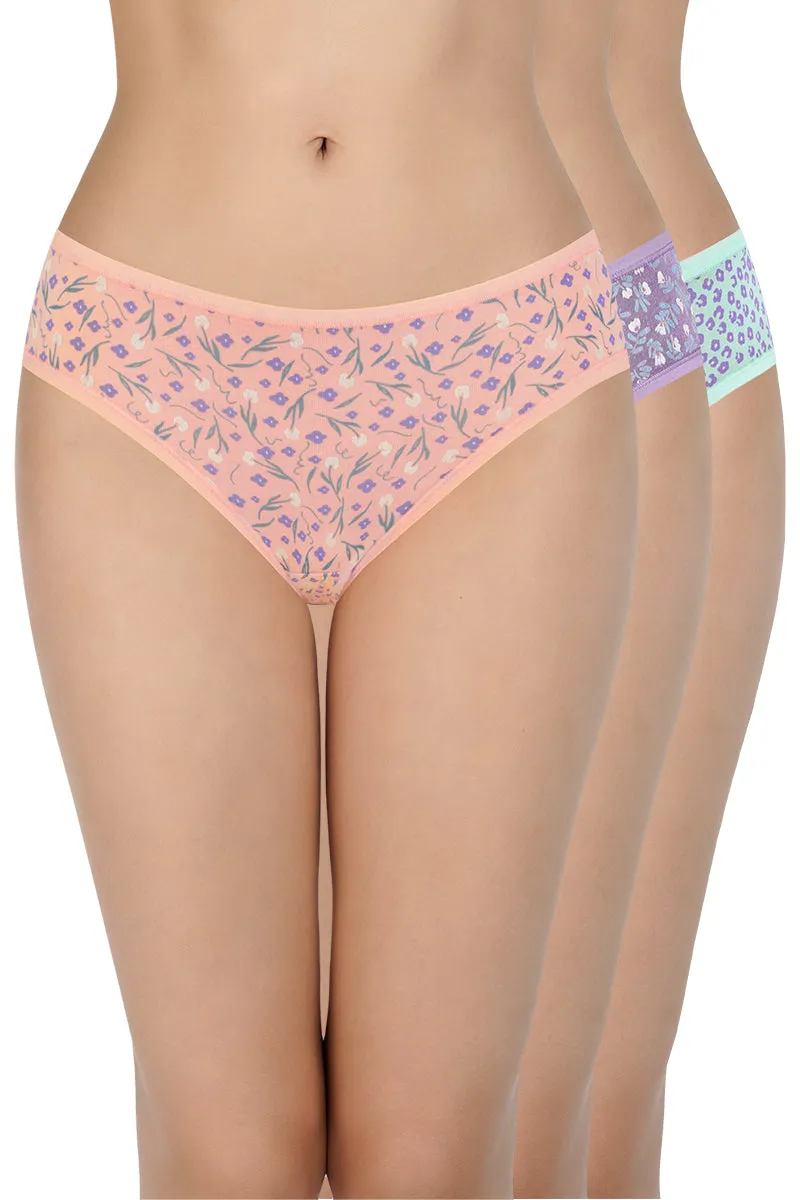 Low Rise Print Bikini Panties (Pack of 3)