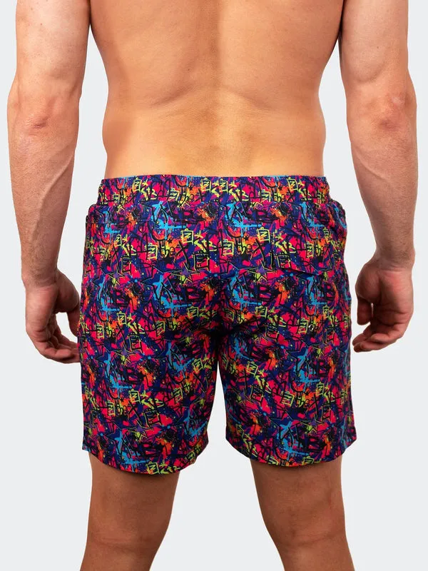 Maceoo Swim | Swim Lion Grafitti Pink