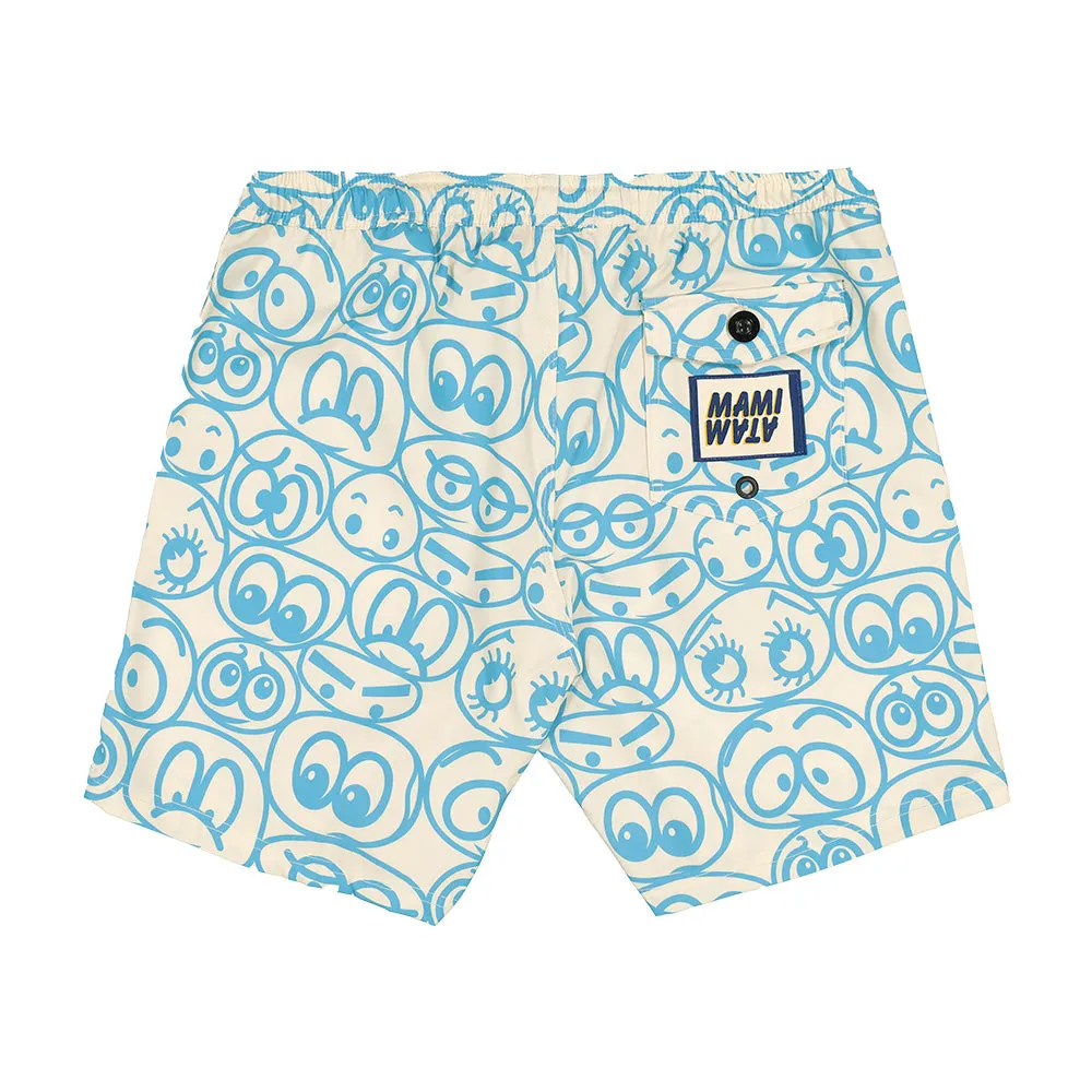 Mami Wata Cartoon Eyes Surf Trunk