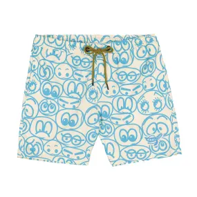 Mami Wata Cartoon Eyes Surf Trunk