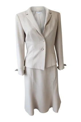 MARELLA Women's Ivory Skirt Suit (UK 12)