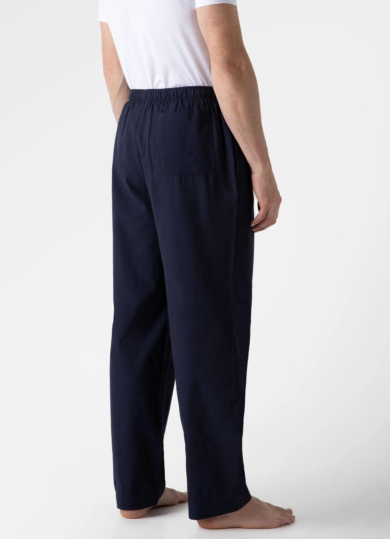 Men's Cotton Flannel Pyjama Set in Navy