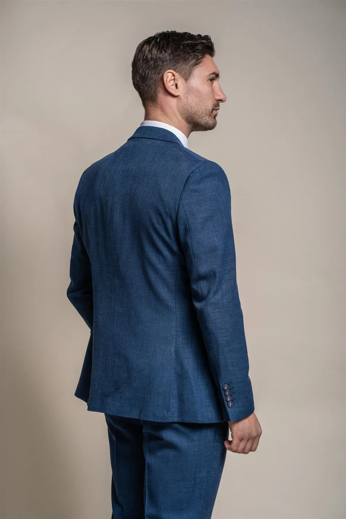 Miami Blue Three Piece Suit