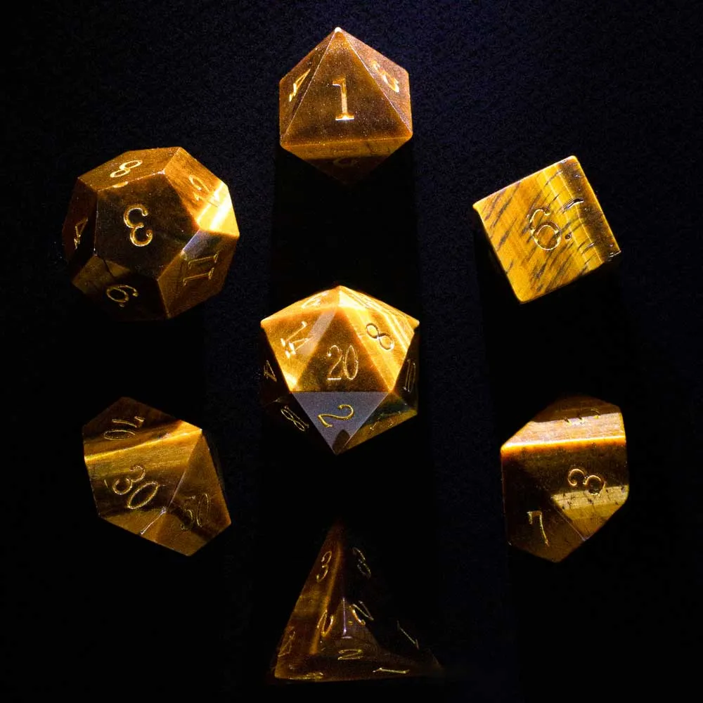 Mystic Gemstone Polyhedral Dice Sets