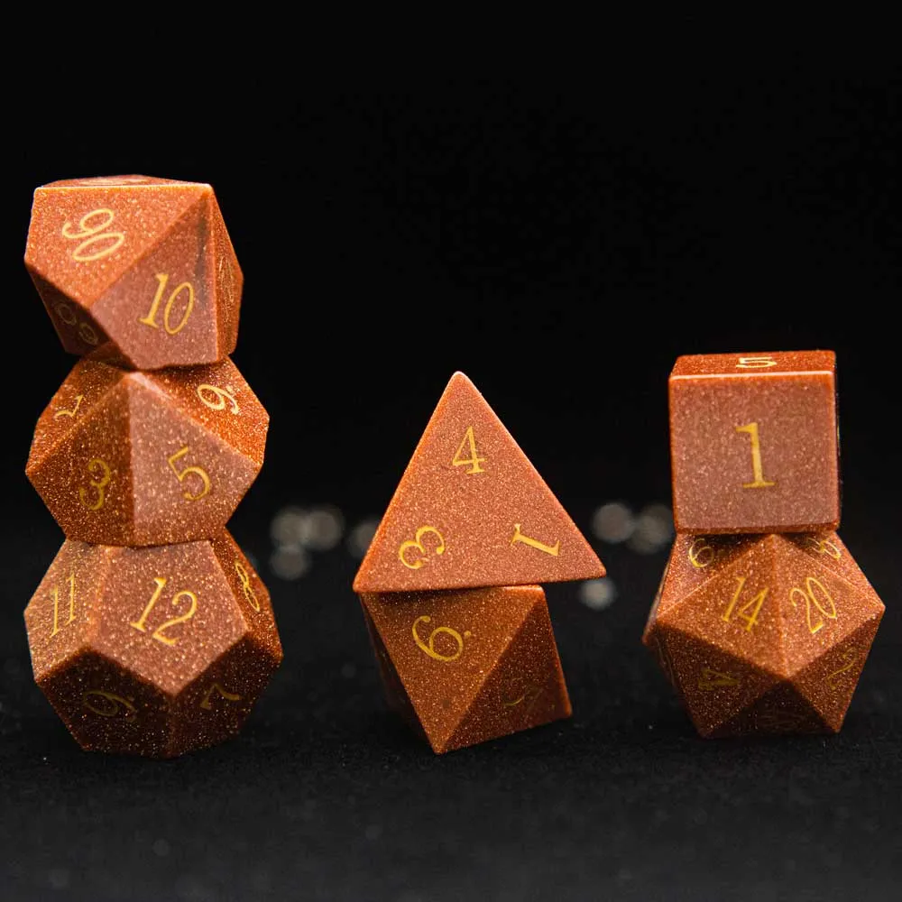 Mystic Gemstone Polyhedral Dice Sets