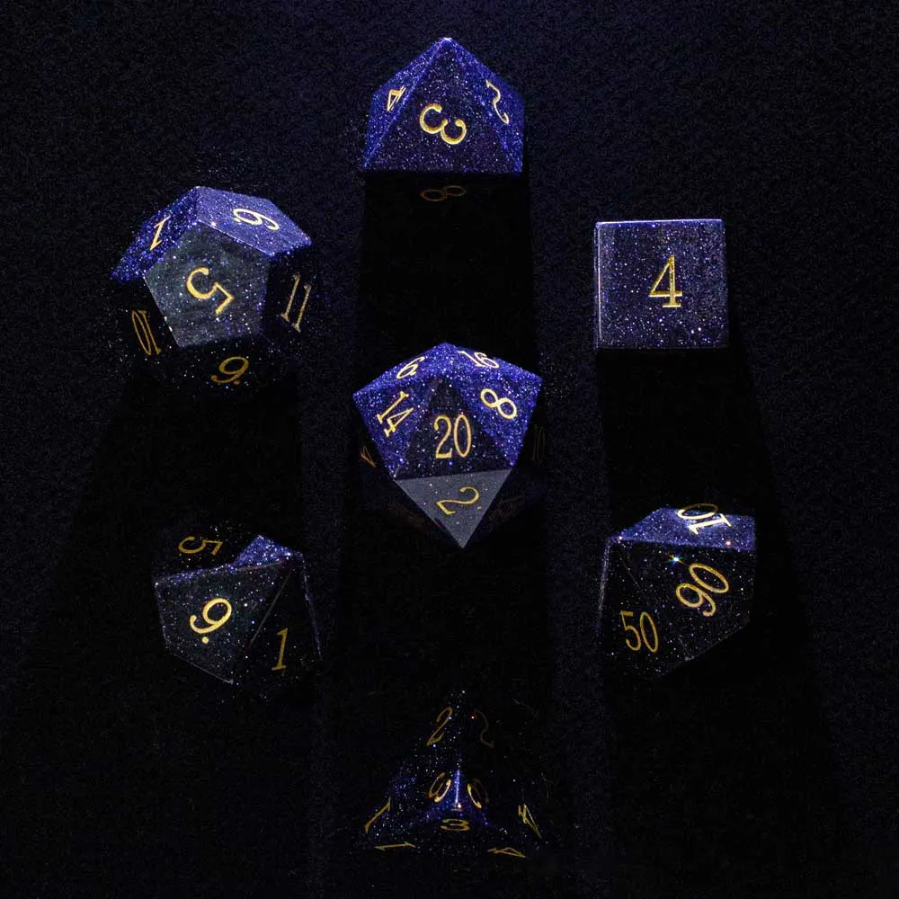 Mystic Gemstone Polyhedral Dice Sets