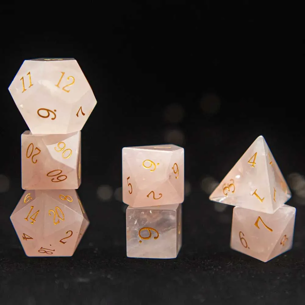 Mystic Gemstone Polyhedral Dice Sets