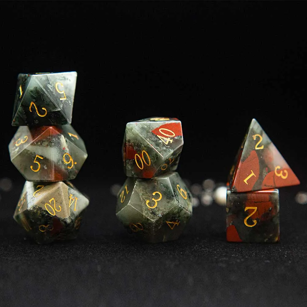 Mystic Gemstone Polyhedral Dice Sets