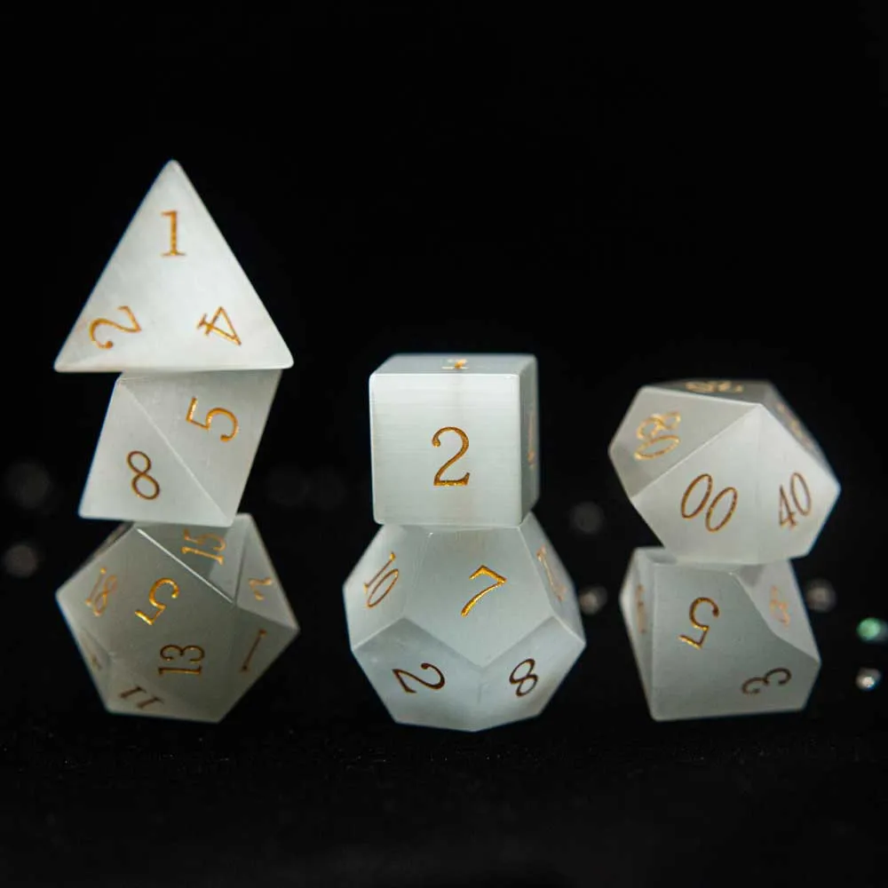 Mystic Gemstone Polyhedral Dice Sets