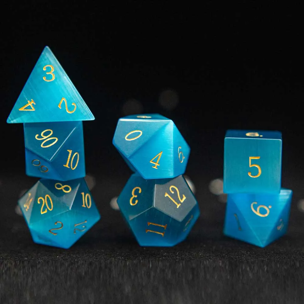 Mystic Gemstone Polyhedral Dice Sets